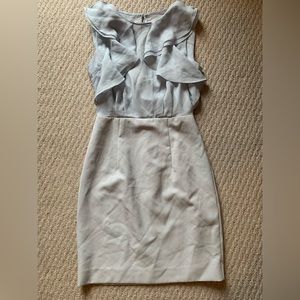 BEBE light pastel blue pencil skirt blouson dress